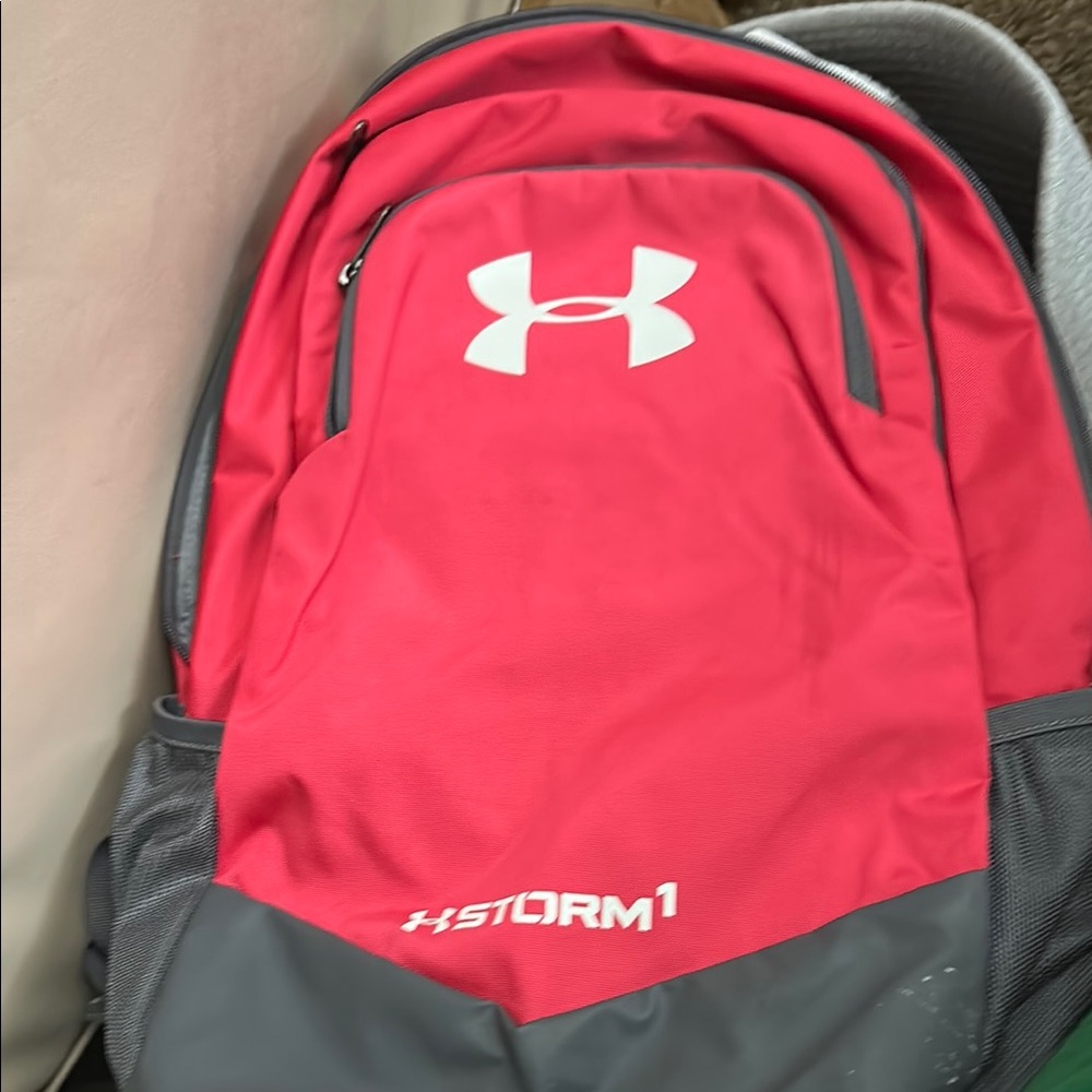 Under Armour Storm1 Backpack in Red and Gray